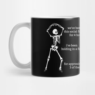 Sassy Skeleton: "Social Function" Mug